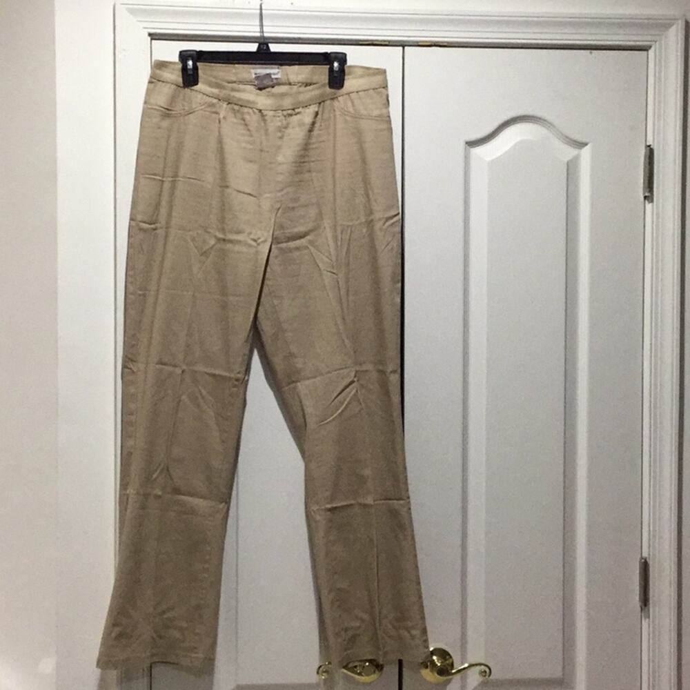 Jesica London 16 tan stretch pants worn once